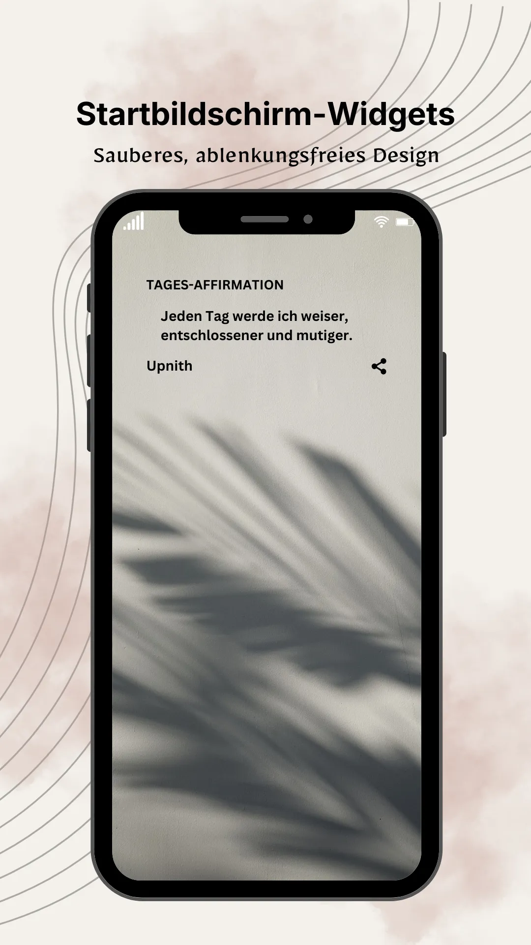 Minimalismus auf deinem Homescreen.